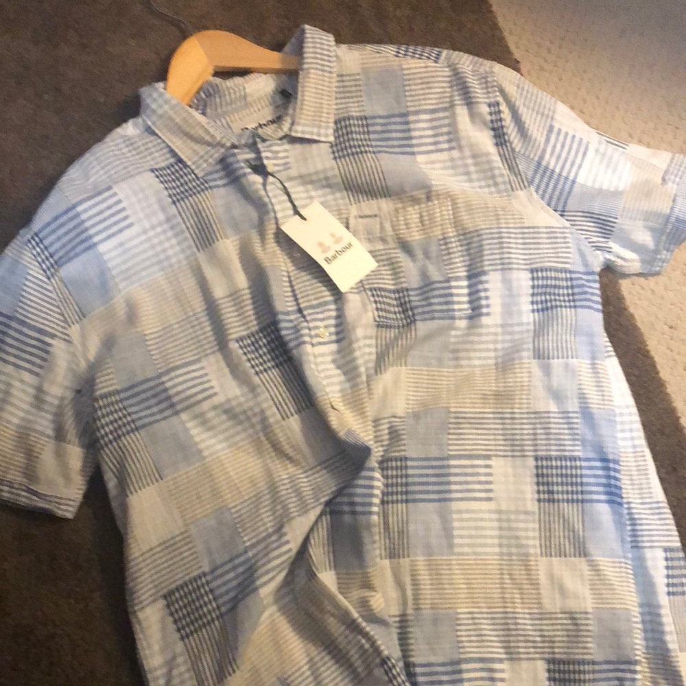 Blue Plaid Men's Shirt